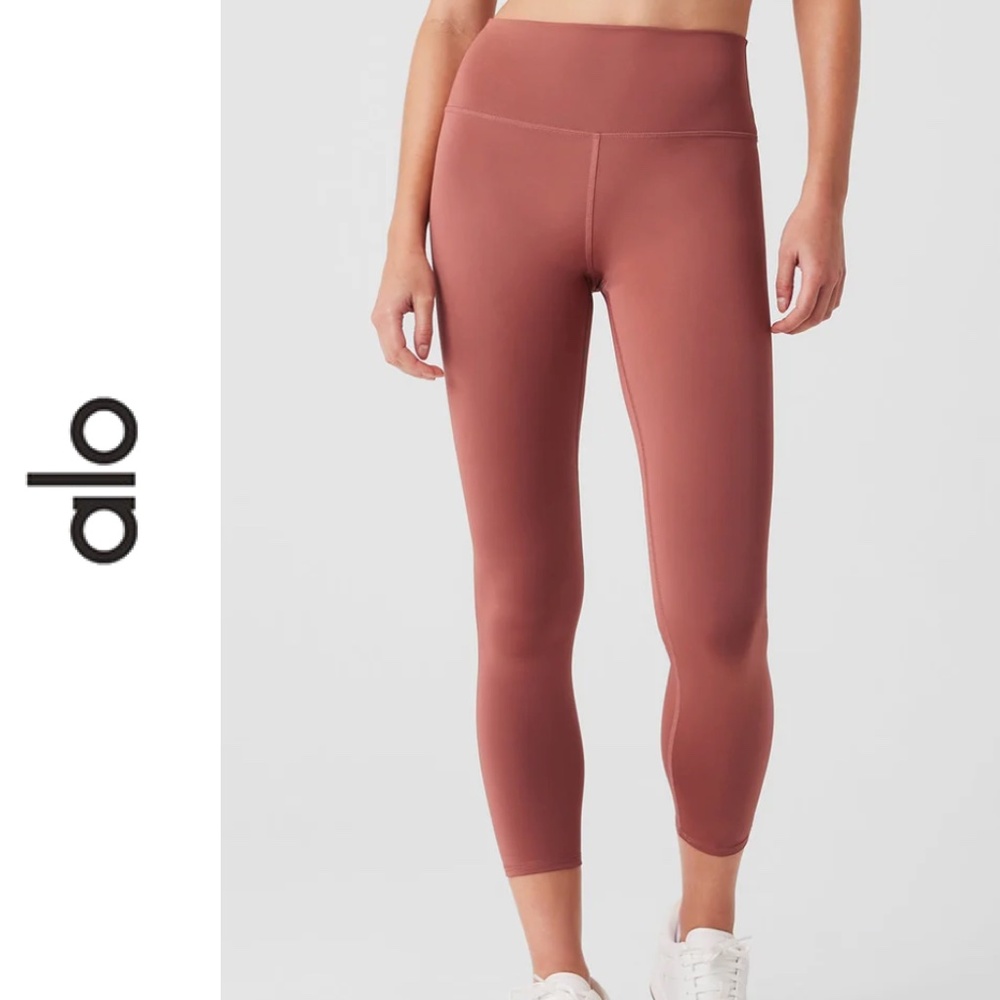 ALO YOGA | 7/8 HIGH-WAIST AIRLIFT LEGGING SOFT TERRACOTTA | XXS